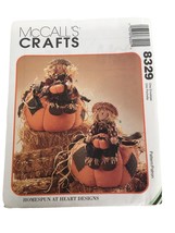 McCalls Sewing Pattern 8329 Harvest Halloween Pumpkin Scarecrow Home Dec... - $3.99