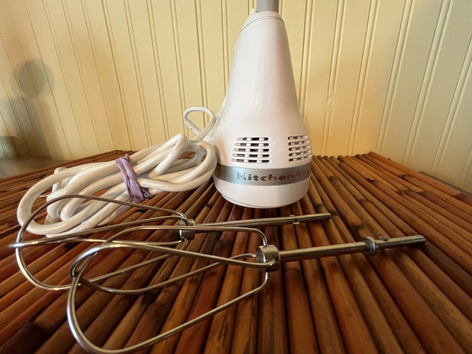 KitchenAid 5 Speed Hand Mixer Ultra Power White Model KHM5APWH7 with