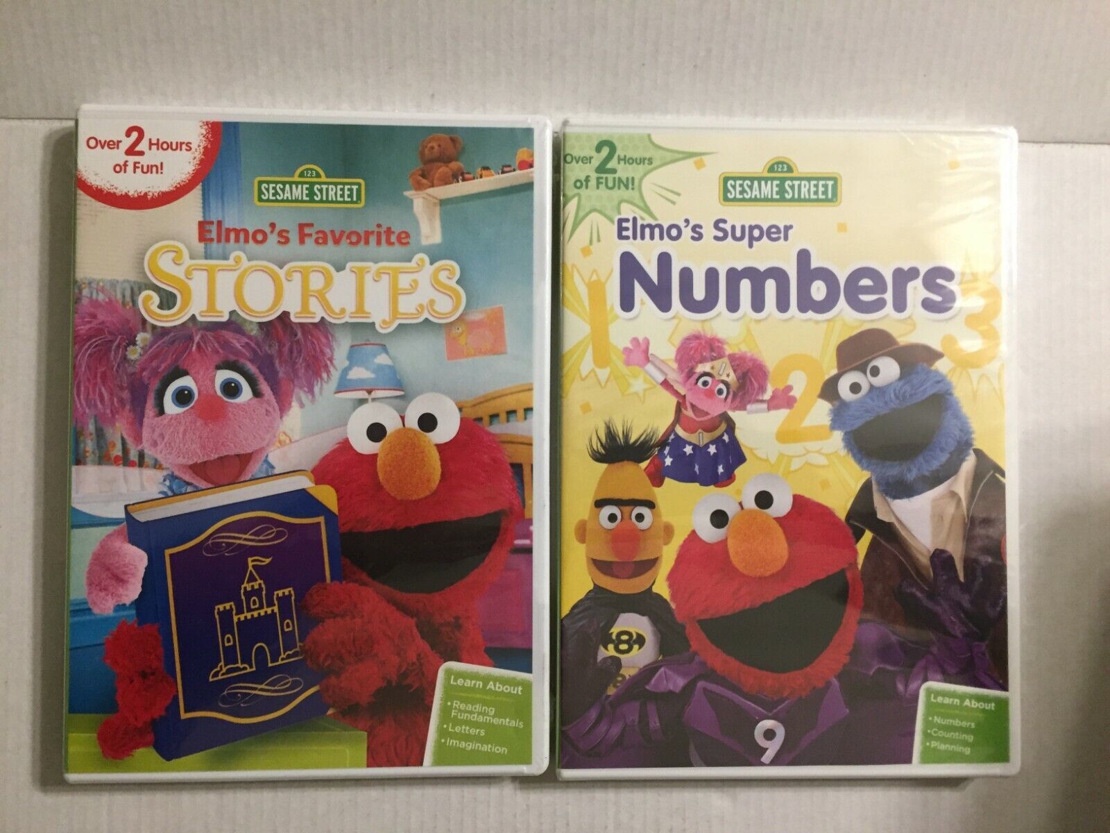 2 New Sesame Street DVDs Sealed - Elmo's Favorite Stories & Elmo's ...