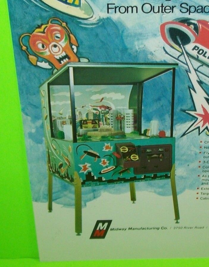 Midway 1970 CHOPPER Original Vintage Pilot Flying Helicopter Arcade