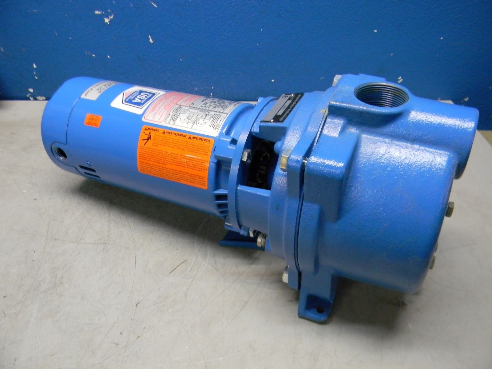 Goulds 1 HP Self Priming Centrifugal Pump 115/230V 16.2/8.1A 1PH GT10 ...