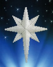 Plastic Canvas Inspirational Xmas Heavenly Triptych Star Screen Bookend Patterns - $8.99