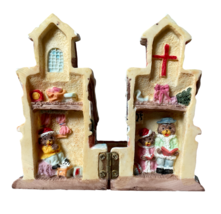 Albert Price Products Church Christmas Figurine w/ Bears Inside  - $6.95