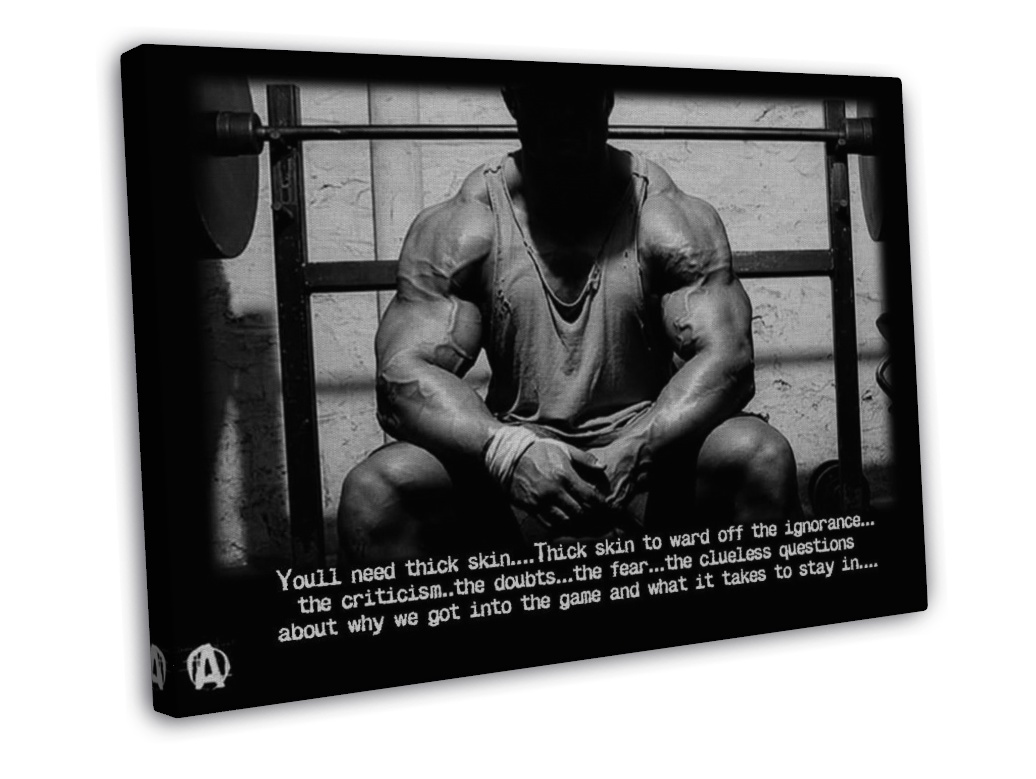 Bodybuilding Fitness Motivation Motivational Wall Decor 20x16 Framed Canvas Prin Posters
