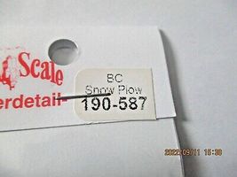 Cal Scale # 190-587 BC Snow Plow (1 Each). HO-Scale image 3