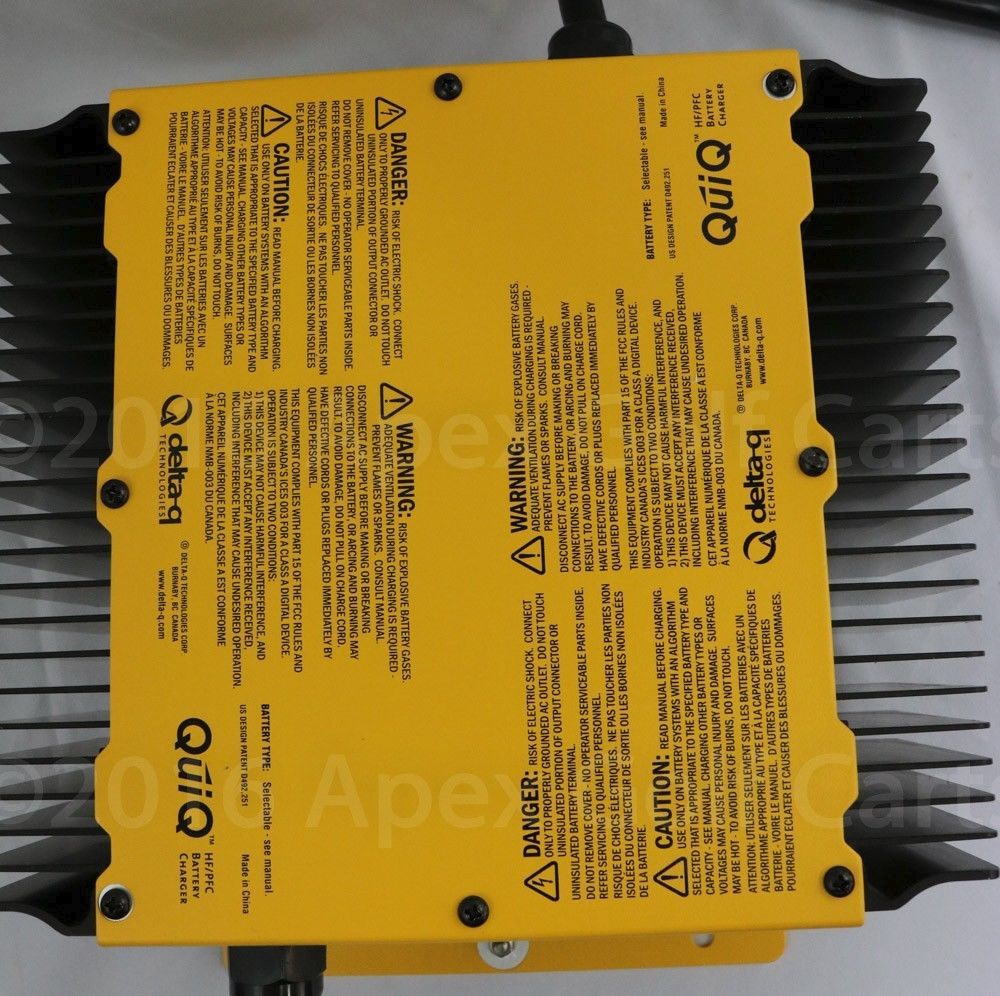 Delta Q QuiQ Replacement Charger 72 volt / 12 amp Polaris Gem Car 912
