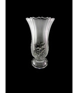 Frosted Crystal Vase from Price Products Vintage 1960s West Germany Drap... - $55.00