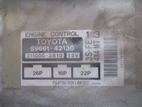 96 97 TOYOTA RAV4 ENGINE CONTROL COMPUTER ECU ECM 89661-42130 YOTA YARD