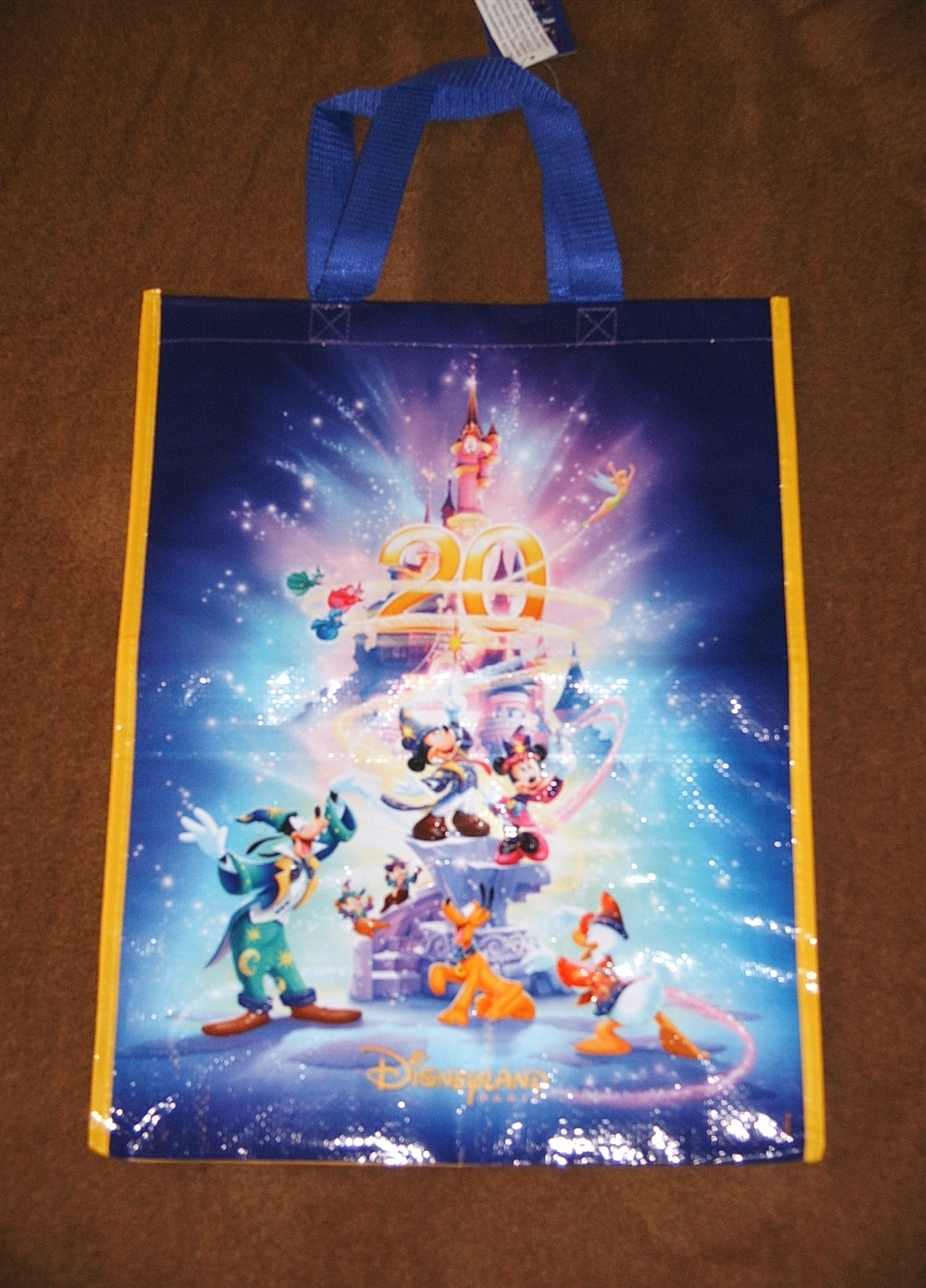 DISNEY/COLLECTIBLE DISNEYLAND PARIS 20TH CELEBRATION SHOPPER BAG