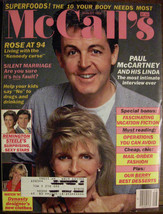 McCALL'S MAGAZINE 1981, 1982, 1983, 1984 Diana,Loren,McCartney,MJ,Brosnan,Tiegs  - $145.00