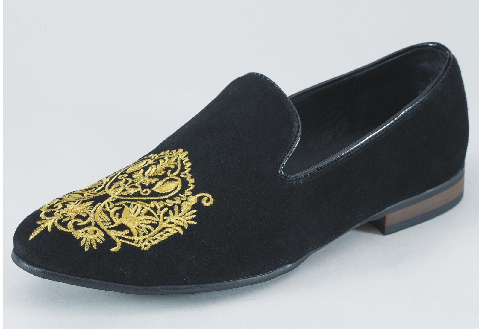 Mens Velvet Shoes, Handmade Men Embroidered Velvet casual Shoes Slipper ...
