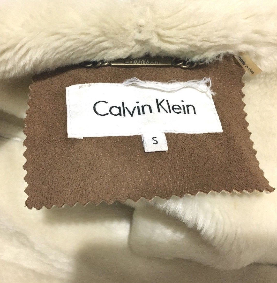 calvin klein faux suede jacket