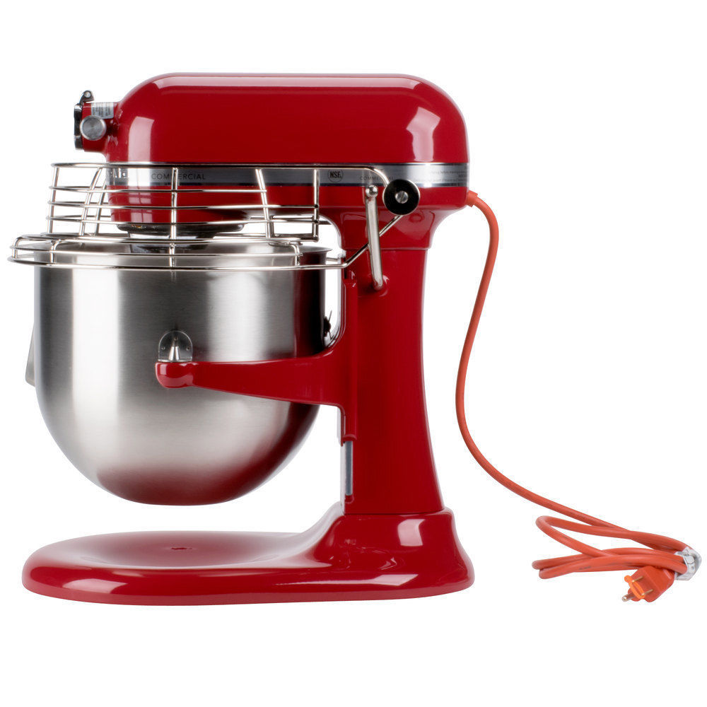 KitchenAid KSMC895ER Empire Red NSF 8 Qt. Bowl Lift Commercial
