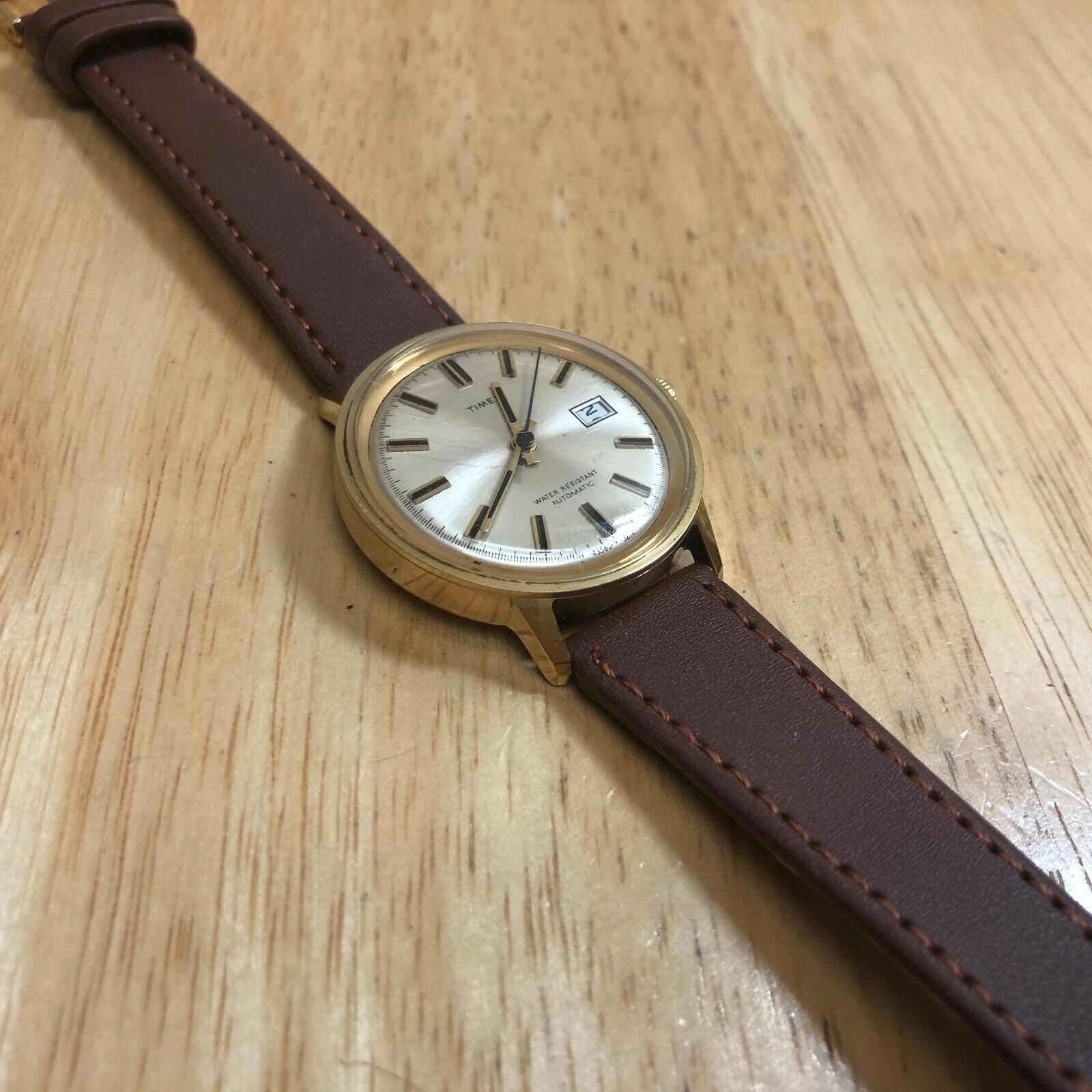timex gold watch vintage
