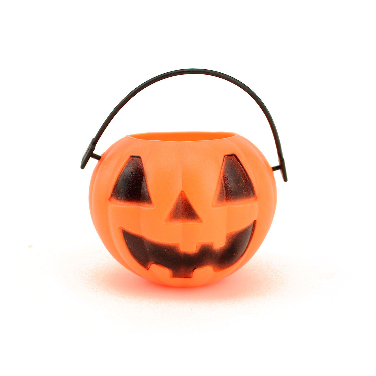 Small Mini Plastic Jack O Lantern Pumpkin Halloween Party