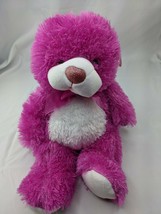 Goffa Pink Tinsel Bear Plush Valentines Day 16&quot; Stuffed Animal Toy - $19.95