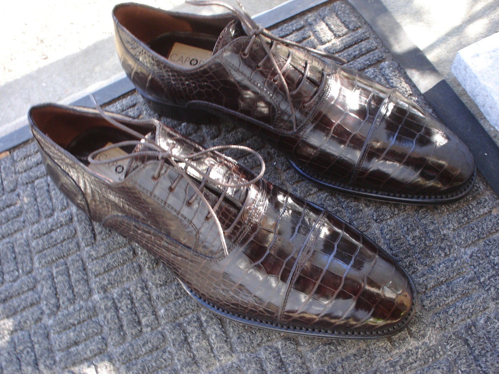 Incredible,Classy, BRAND NEW, CAPORICCI Brown Alligator