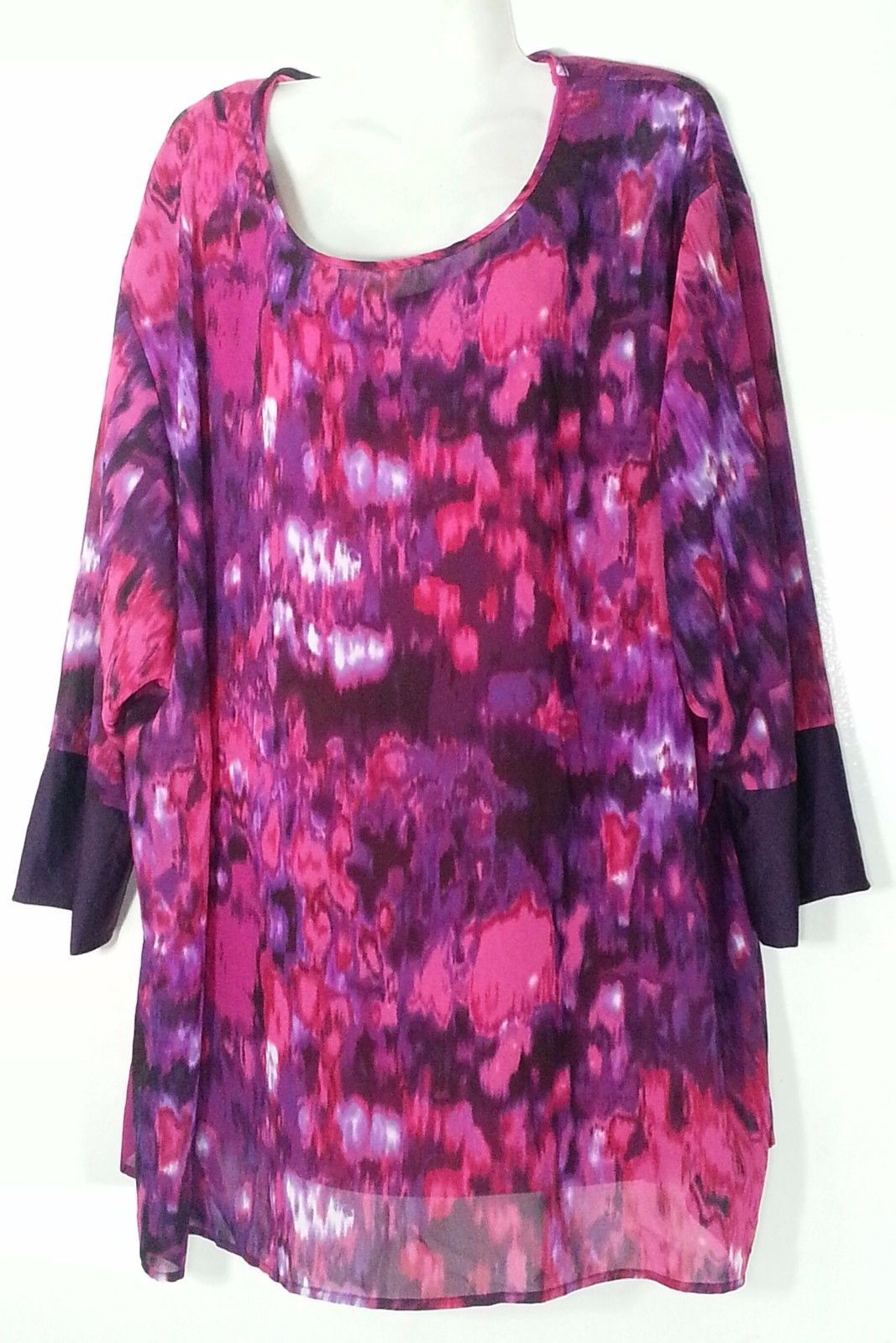 Added Dimensions for Catherines Top 2X 22 24 Purple Pink Plus Size NWT ...