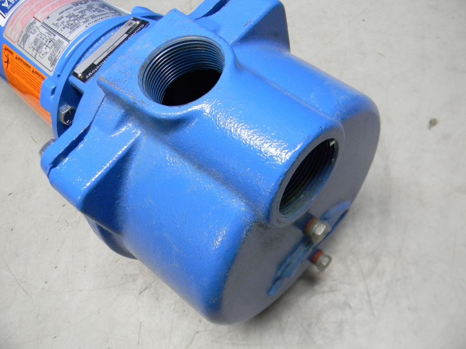 Goulds 1 HP Self Priming Centrifugal Pump 115/230V 16.2/8.1A 1PH GT10 ...