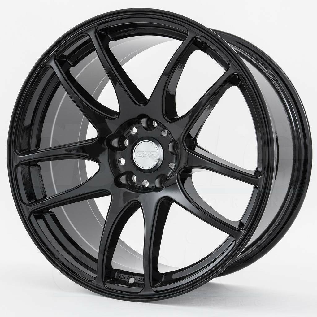 19x85 Esr Sr08 Sr8 5x108 Custom 30 Gloss Black Wheels Rims Set4 Wheels 0766