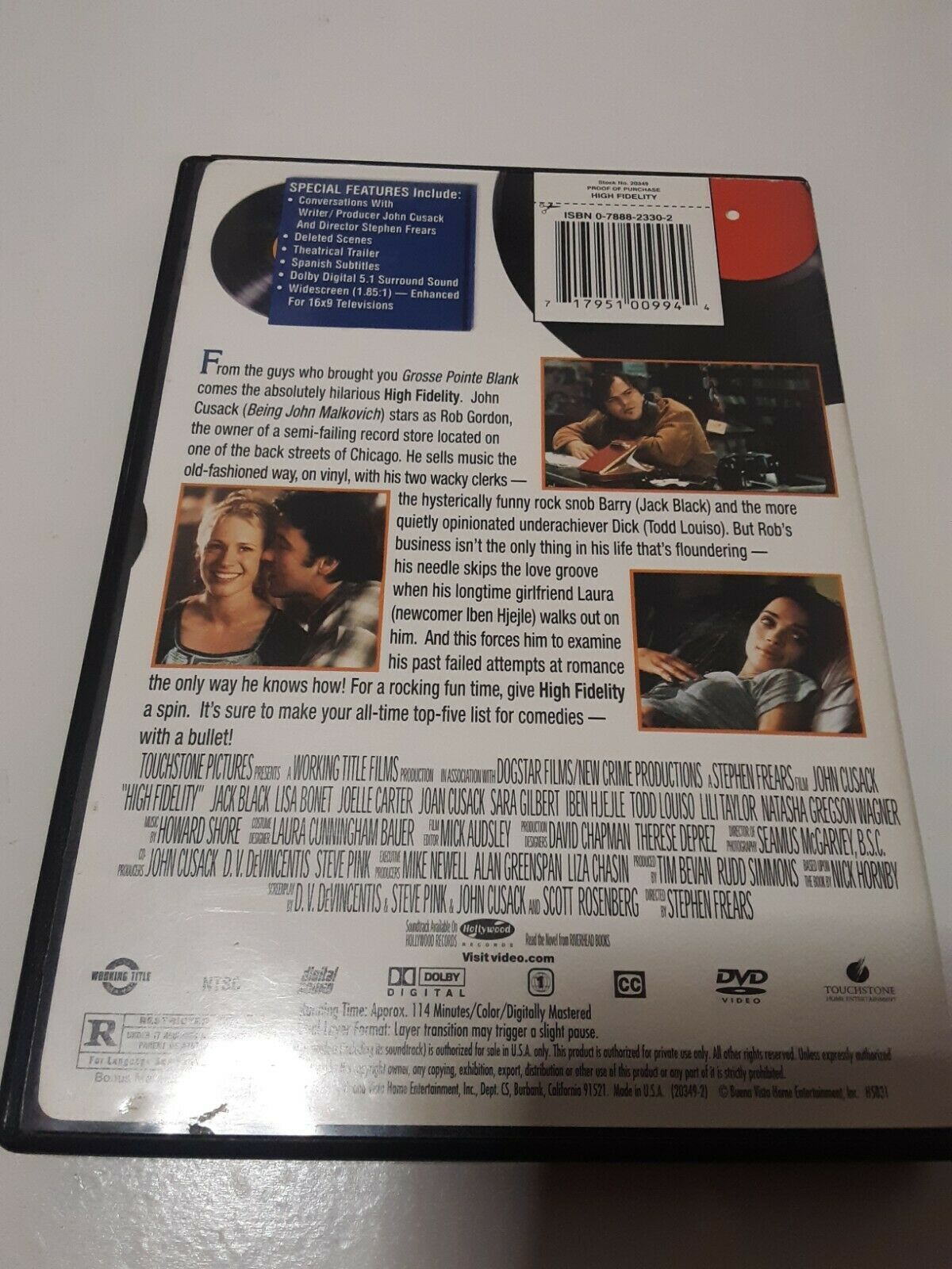 High Fidelity DVD John Cusack - DVDs & Blu-ray Discs