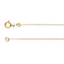 14K White or 14K Yellow Gold 1mm Solid Curb Chain - 20&quot; Long - $92.99+