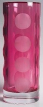 Kate Spade Bonita Street Hot Pink Bud Vase Flower Crystal Round Dots Len... - $61.38