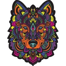 Hidden Shapes - Wolf - Jigsaw Puzzle For Adults - 300 Pieces - Hand Draw... - $25.21