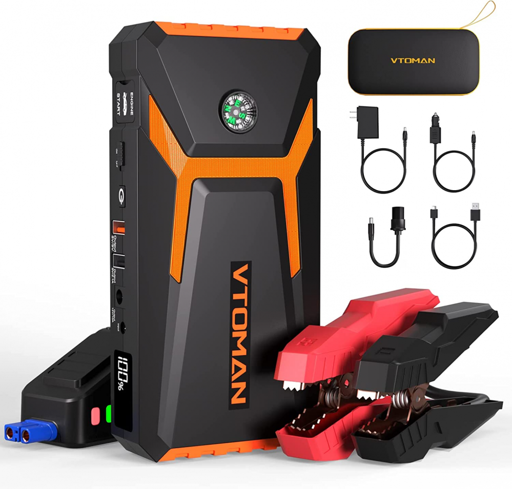 VTOMAN V8 Jump Starter, 2000A Peak Battery Car Starters for Up to