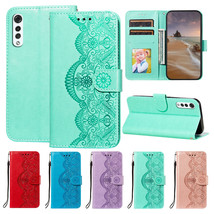 For LG Velvet/Stylo 4/5/6/K51s/K30/G8 Retro Lace Leather Flip Wallet Case Cover - $46.24