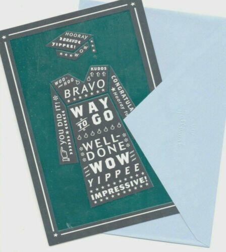 Primary image for BRAVO !  WELL DONE ! Shiny Congratulations Graduate Wishes Greeting Card