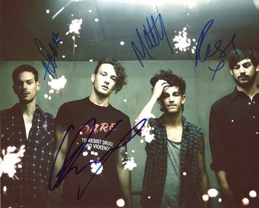 The 1975 Indie Rock band Reprint Signed 8x10" Photo RP by ALL 4 Members #2 