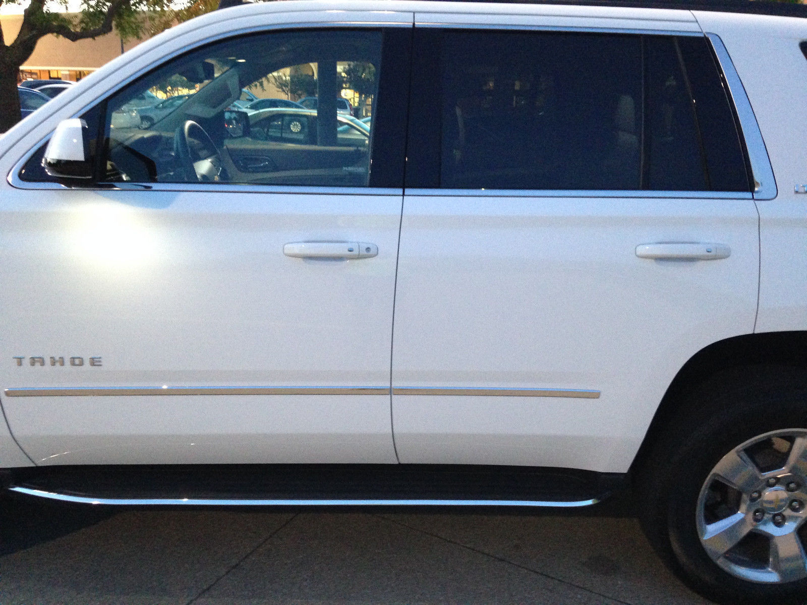 2015 CHEVY TAHOE SUBURBAN CHROME RUNNING BOARD MOLDING TRIM 2PC + 5YR