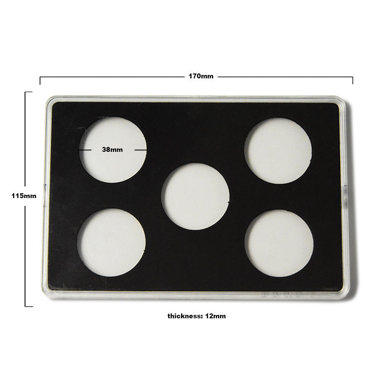 BLACK PREMIUM LONG-TERM STORAGE SNAPS QUARTER BOX OF 50 BCW 2X2 COIN SNAP