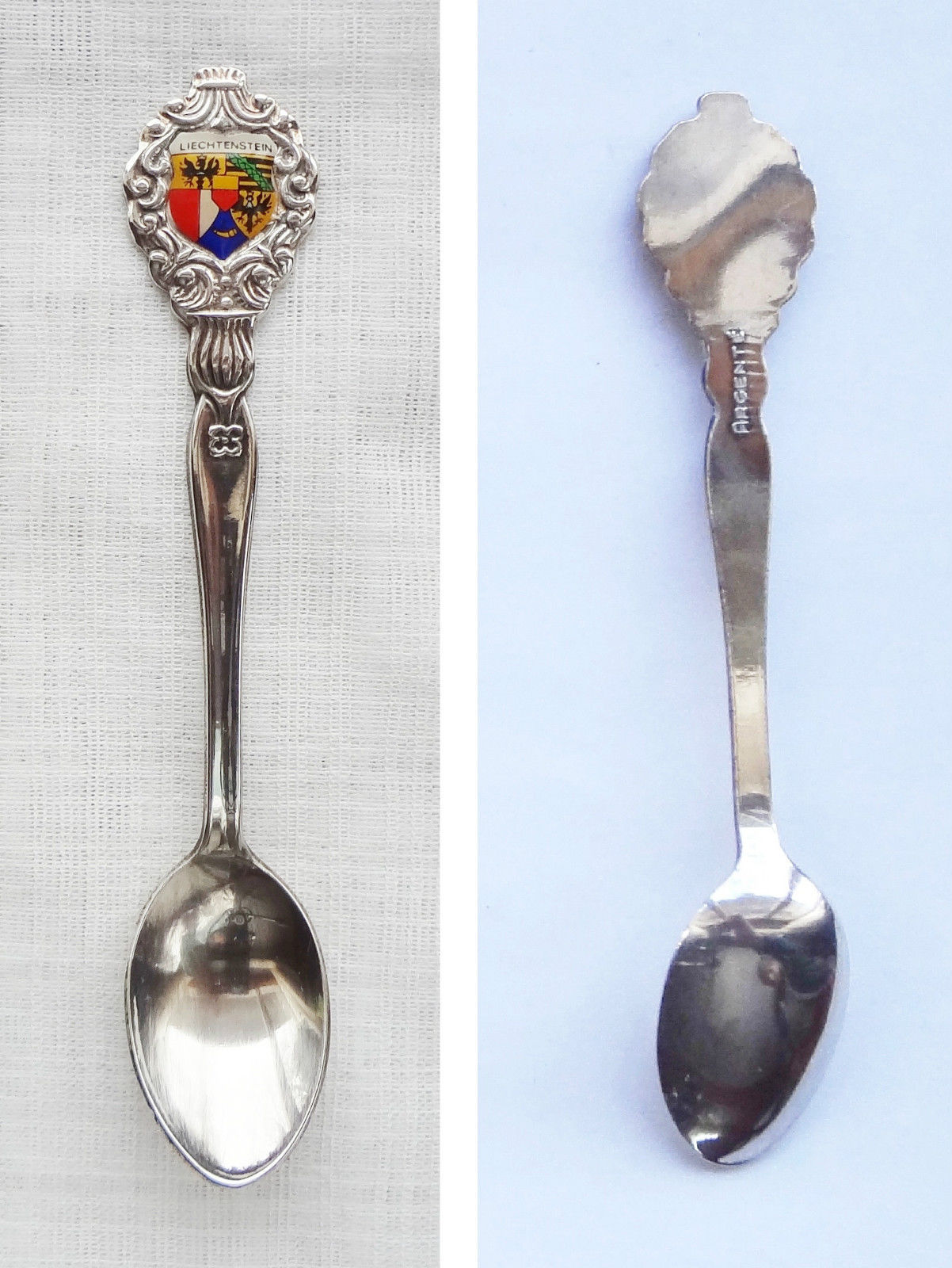 Collector Souvenir Spoon Liechtenstein Coat of Arms Decorative