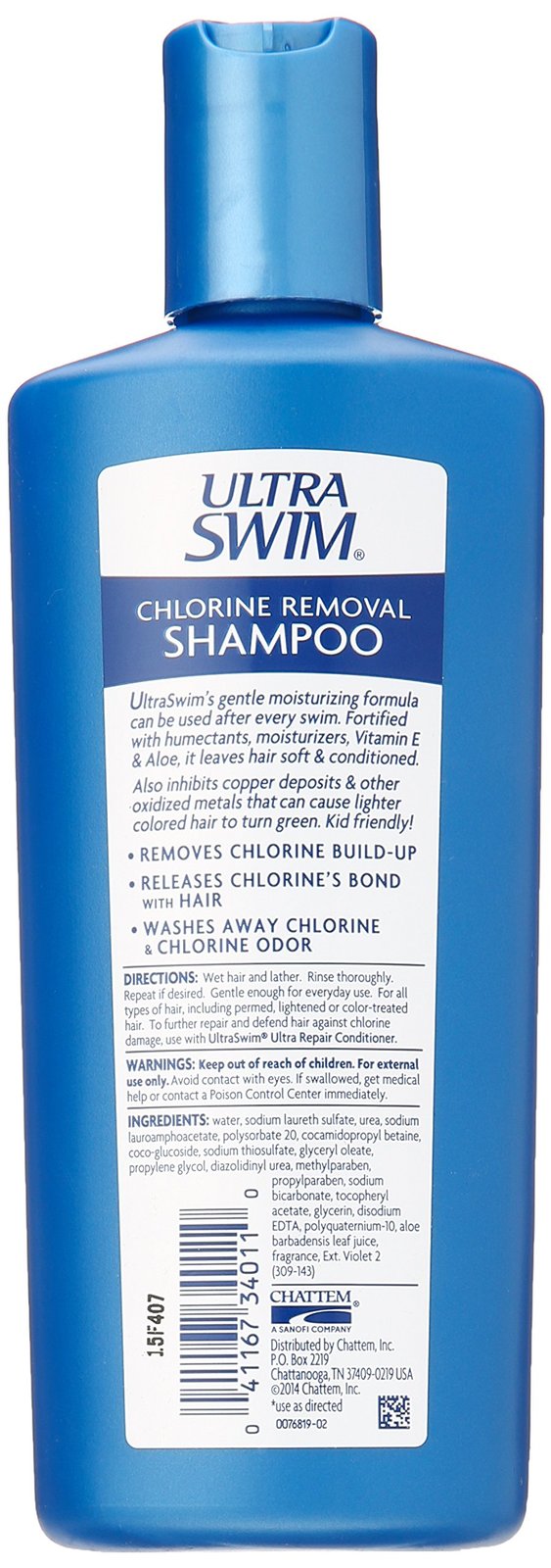 UltraSwim Chlorine Removal Shampoo, 7 fl oz (207 ml) Wigs & Hairpieces