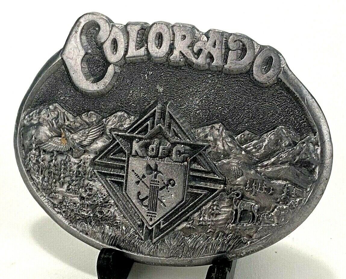 Colorado KNIGHTS OF COLUMBUS Buckle Buckle K of C-Ultra Ent. 1986- 20 ...