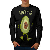 Avocado Cardio Run Tee Funny Men Long Sleeve T-shirt - $14.99