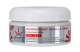 Hempz Peppermint Vanilla Swirl Body Butter, 8 fl oz