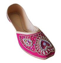 Women Shoes Indian Handmade Designer Wedding Pink Oxfords Jutties US 9.5-12 - $47.99