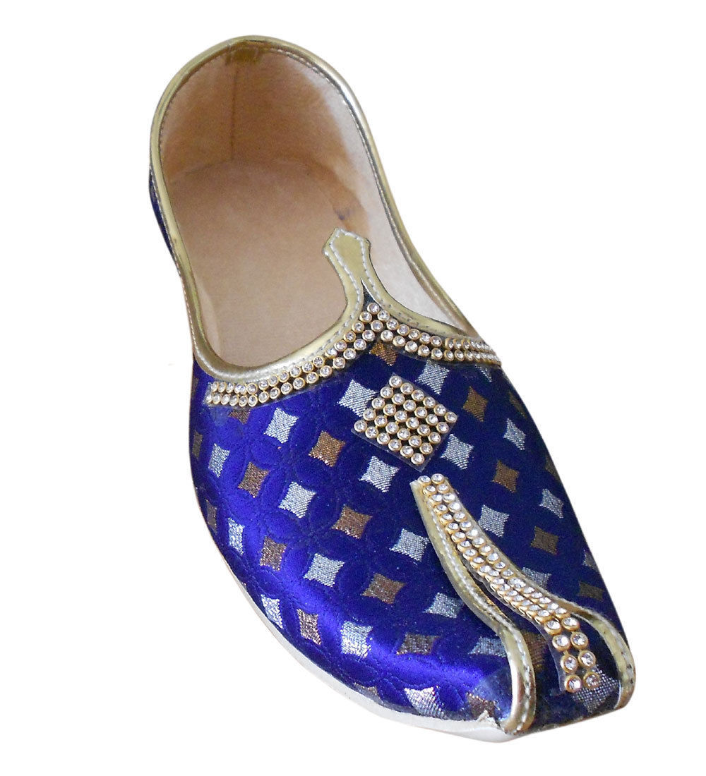 US 6 TRADITIONAL SHERWANI MEN SHOES INDIAN WEDDING MOJARIES HANDMADE ...