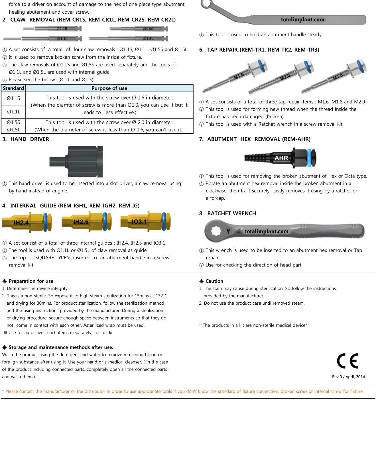 dental implants broken screw removal kit MIS 3I biomet zimmer