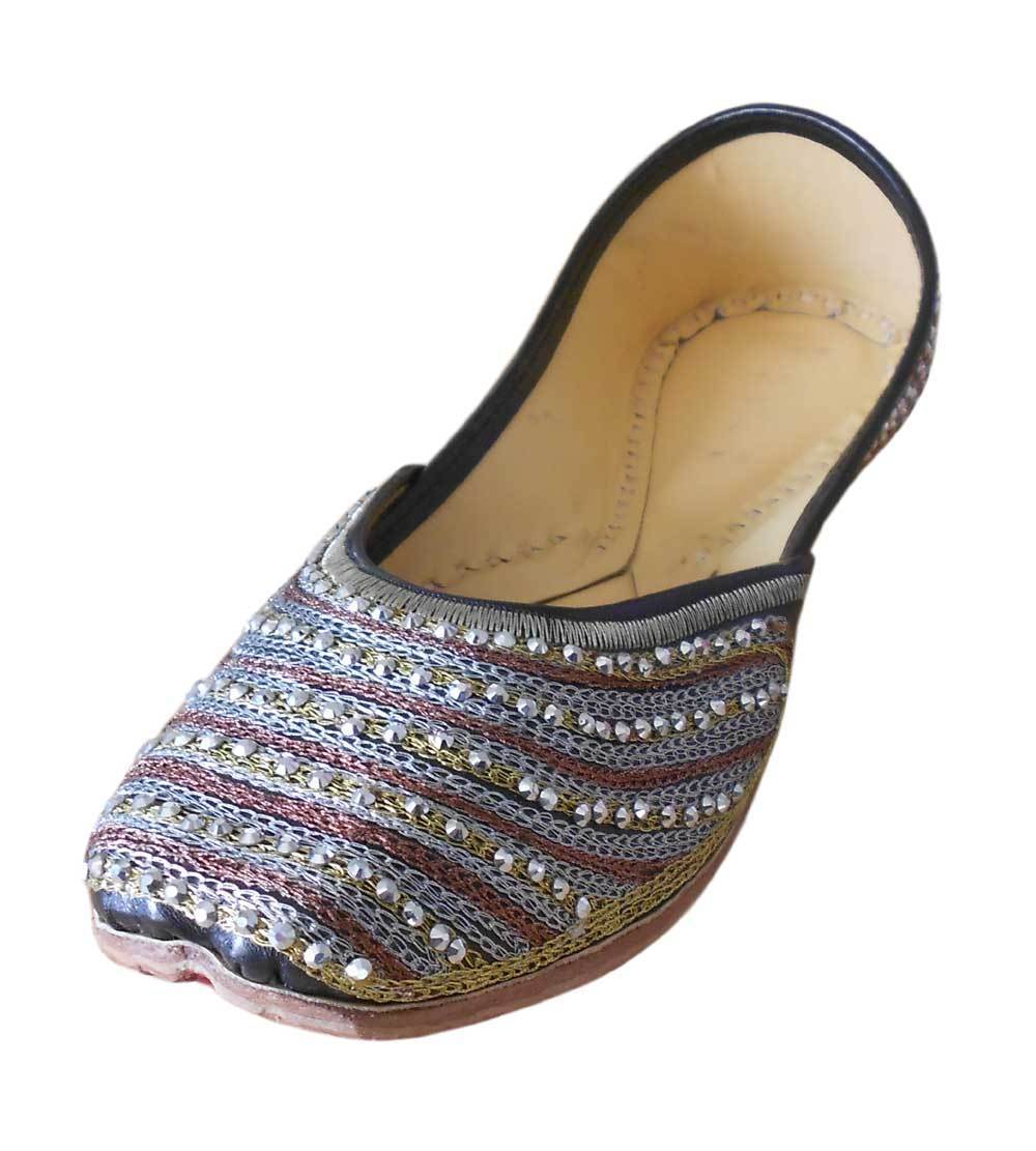 Women Shoes Traditional Jutti Indian Handmade Leather Flip-Flops Mojaries US 9 - $47.99