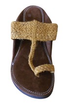 Men Slippers Indian Handmade Traditional Brown Slip-Ons Flip-Flops US 6 - $44.99