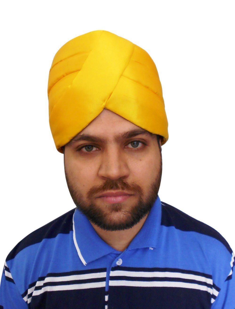 TRADITIONAL SIKH DUMALA YELLOW SIKH DASTAR TURBAN PAGRI HANDMADE PAG