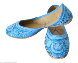 Women Shoes Indian Handmade Oxfords Leather Mojari Traditional Jutti US 8 - $44.99