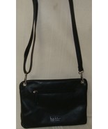 NICOLE MILLER NEW YORK Black Crossbody Shoulder Bag adjustable Strap Sil... - $14.84