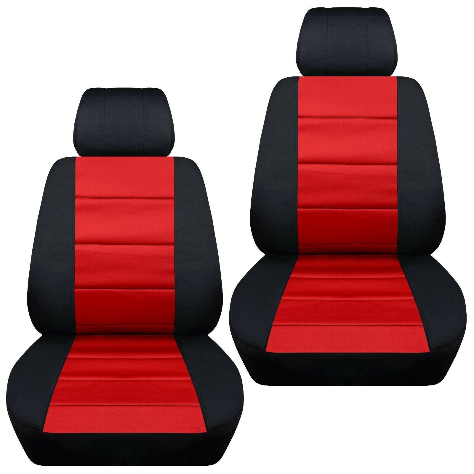 Front set car seat covers fits 1987-2019 Toyota Corolla black-red ...