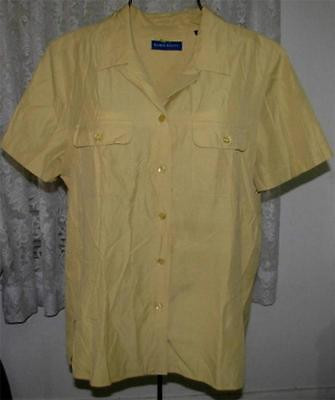 Primary image for LADIES GOLDEN MAISE Poly Rayon BLOUSE Misses Size M Karen Scott