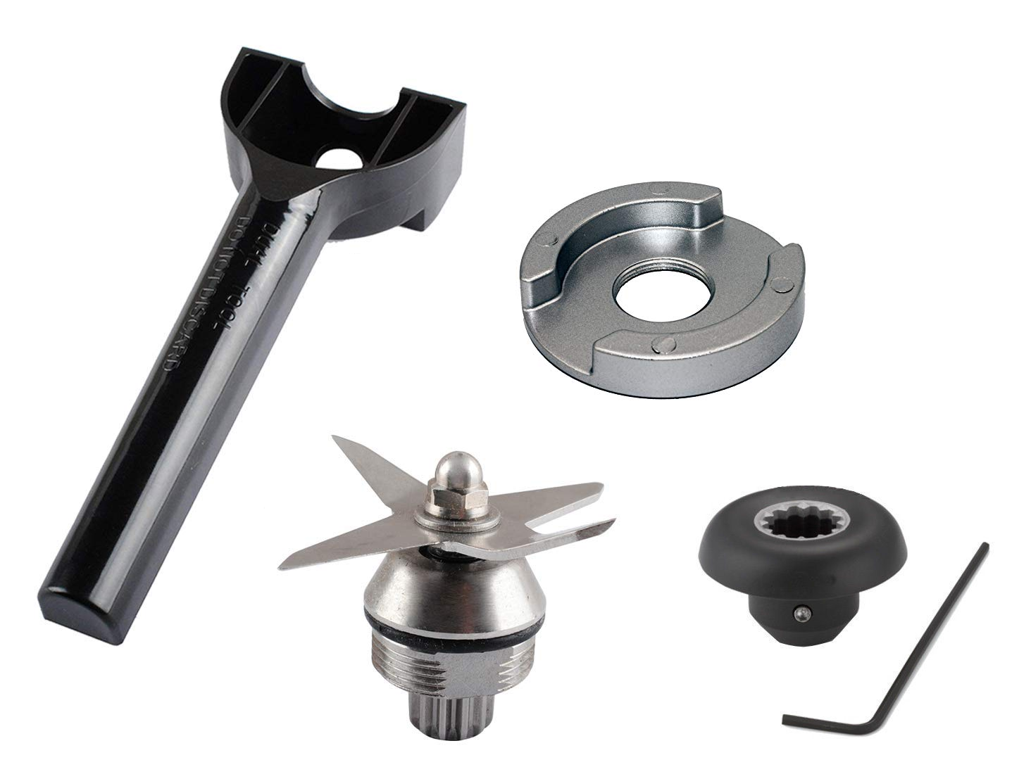 Repair Kit Blade,Retainer Nut, Removal Tool, Drive Socket, Fits Vitamix